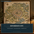 Elvorain™ Sovereign City Map Art Print