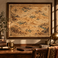 Elvorain™ Amber Dunes Map Art Print