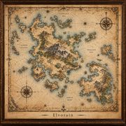 Elvorain™ Forgotten Isles Map Art Print