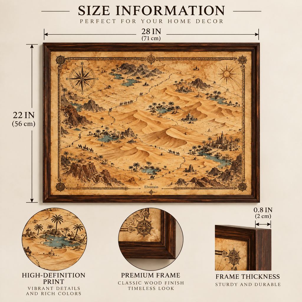 Elvorain™ Forgotten Isles Map Art Print